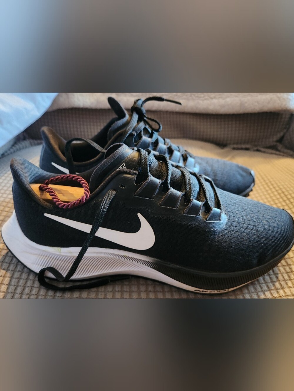 Nike Air Zoom Pegasus 37 Women's Black Running Shoes BQ9647-002.